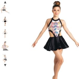 10th House Black/Iridescent Jazz/Tap Costume